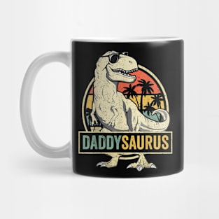 Daddy Saurus T Rex Dinosaur Men Daddysaurus Family Matching Mug